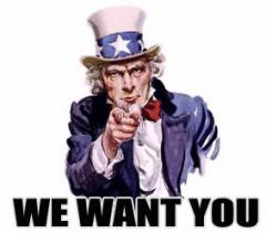 We want you !