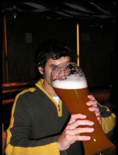 A men beer
