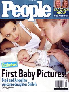 Reading a people magazine