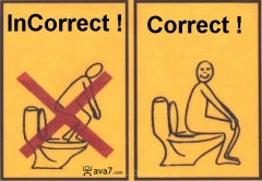 Toilet sign