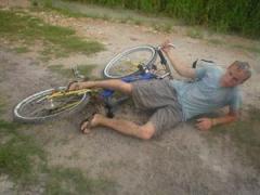 Bike clumsiness ... following  ...
